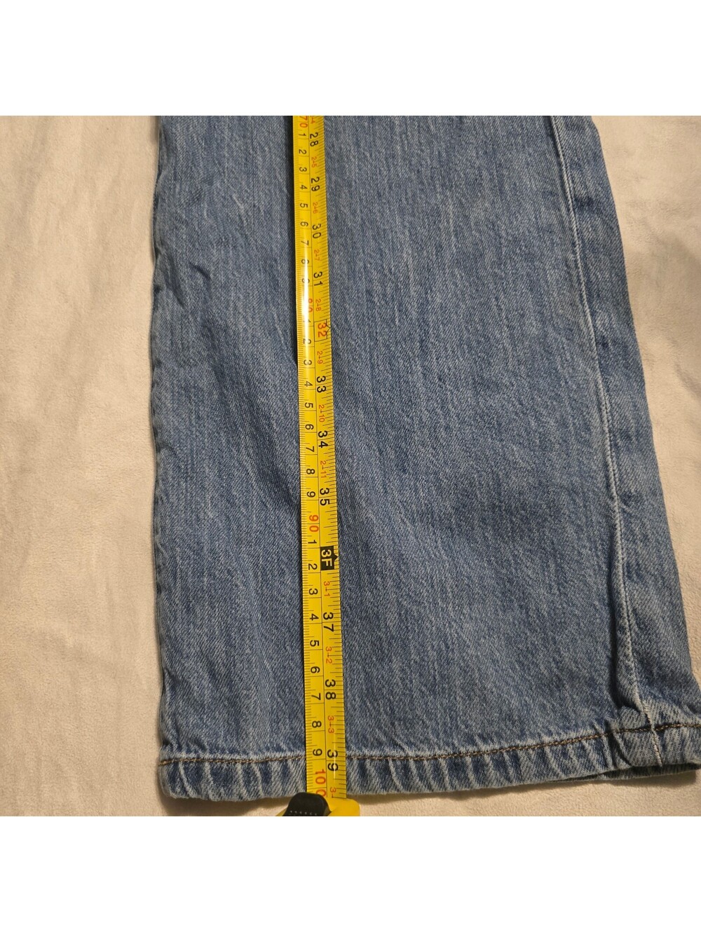 Abercrombie Kids Baggy Jeans Size 15/16 Long Light Wash Denim - Picture 6 of 9
